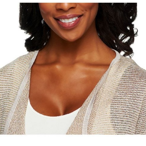 Attitudes by Renee~Dip Dye Cardigan Sweater~P067 - Picture 3 of 5